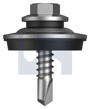 SCREW SDM HEX SEAL SS304 12-14 X 25 